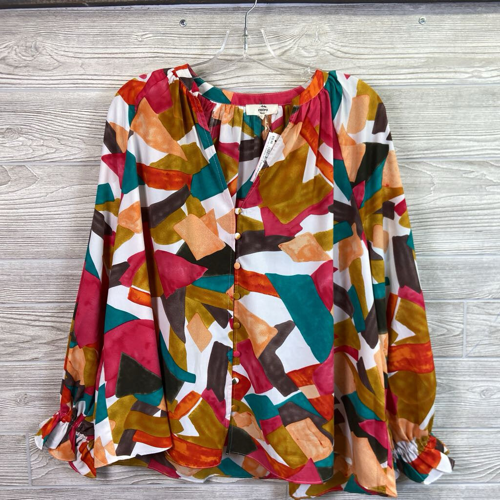 Womens Bold Print Blouse