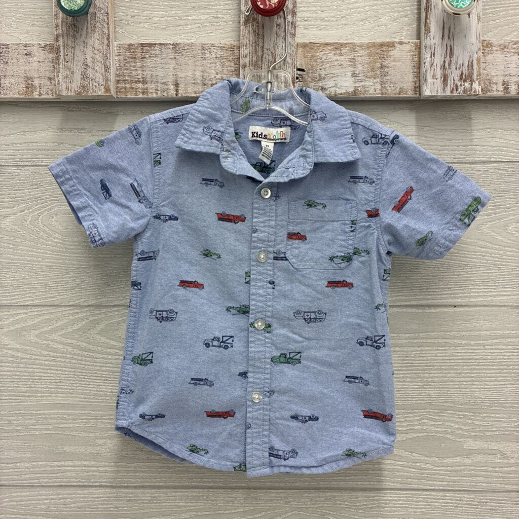 Boys Trucks Button-Up Shirt