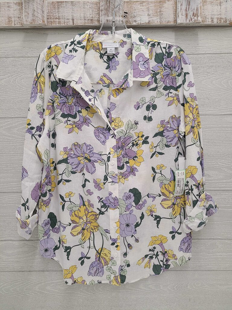 Womens Floral Button-Up Top *NEW*