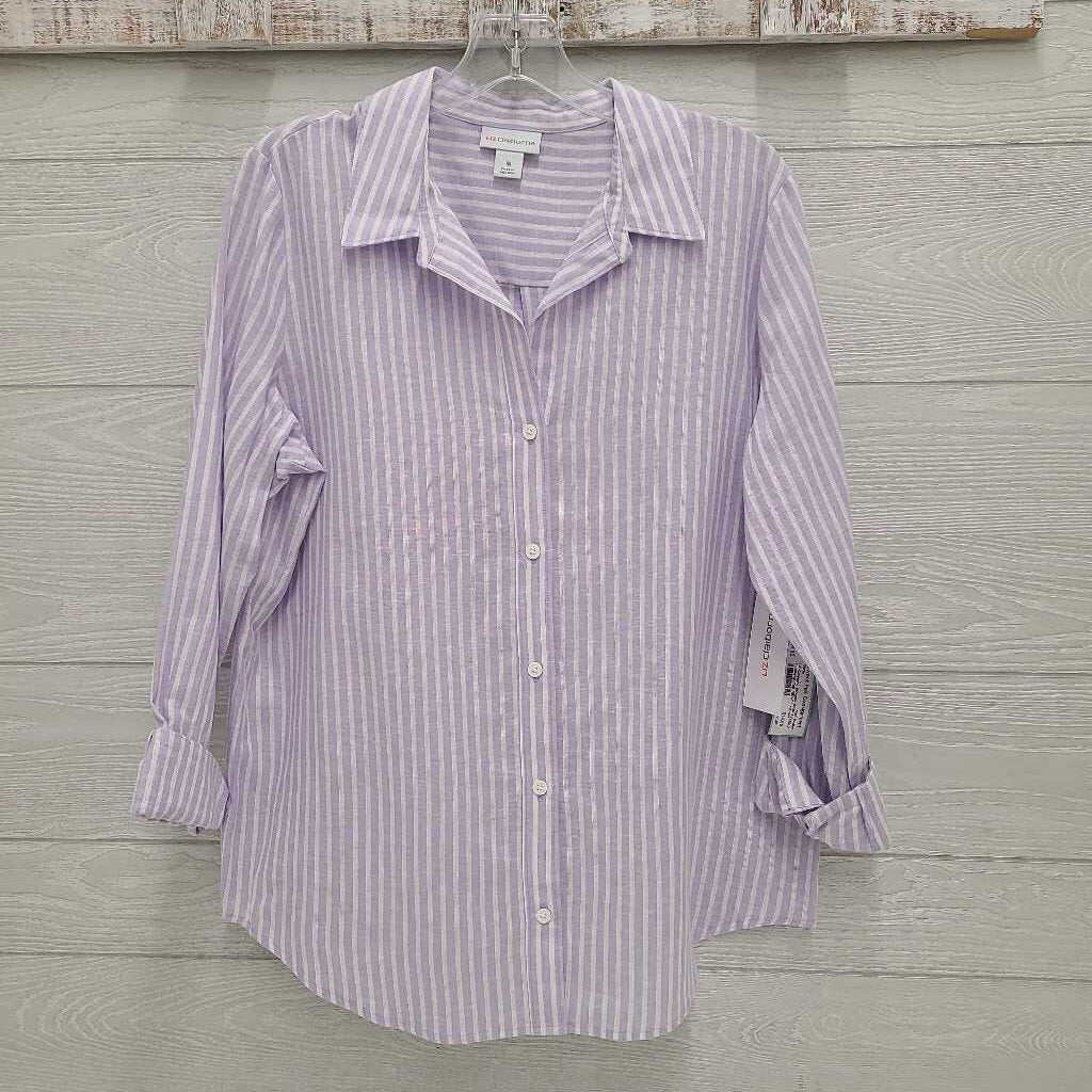 Womens Striped Button-Up Top *NEW*