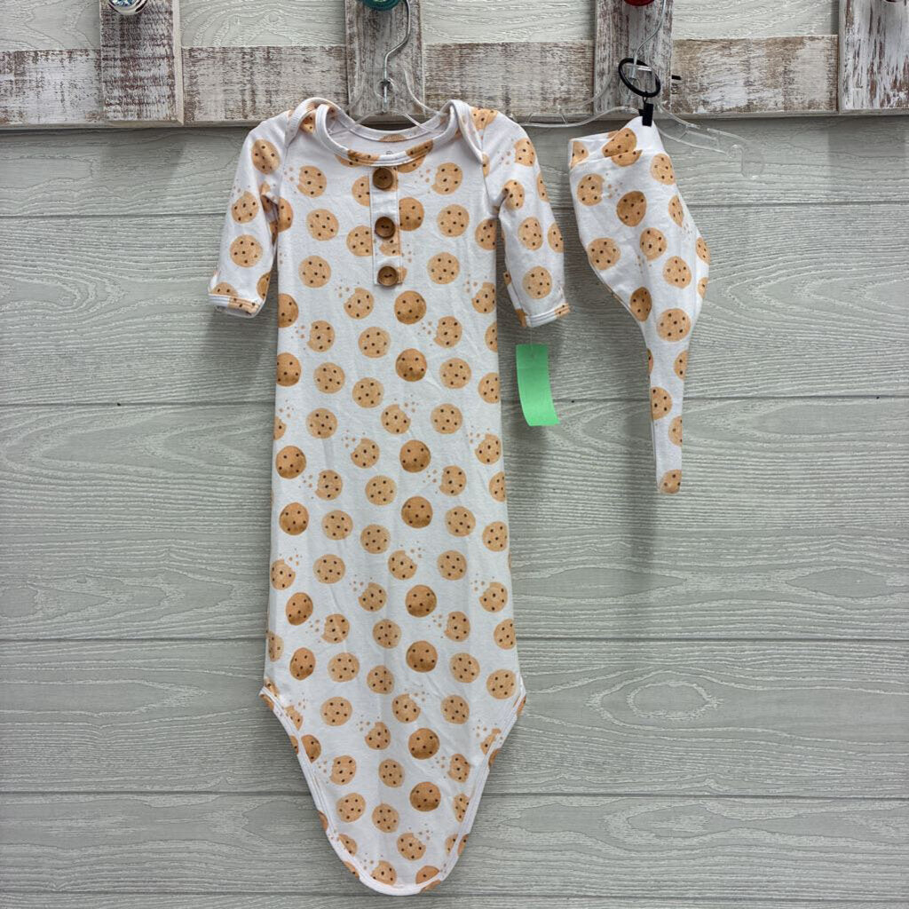 Boys Butter Soft Gown & Cap Set