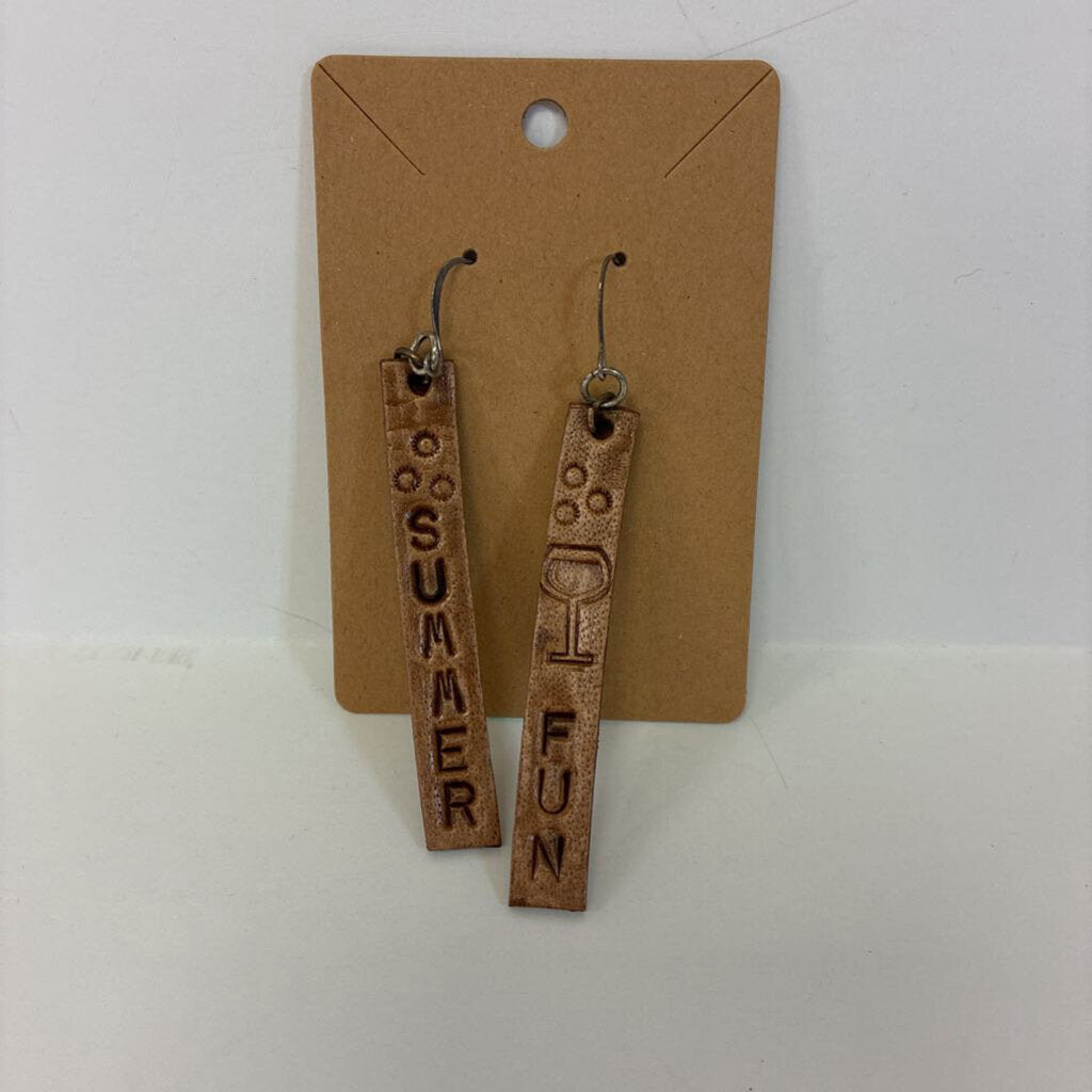 Leather Summer Fun Earrings