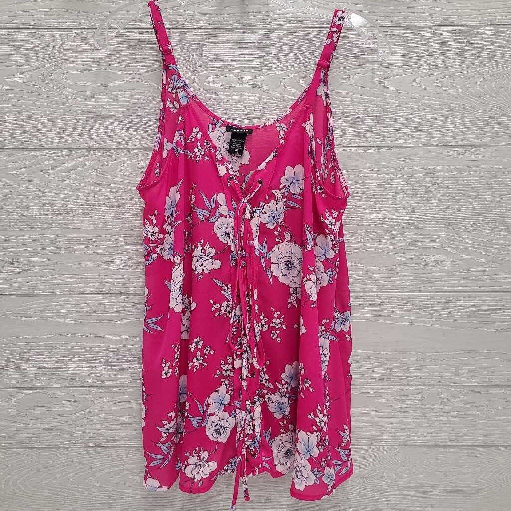 Womens Sheer Floral Cami Top