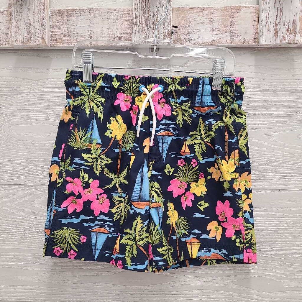 Boys Hawaiian Swim Trunks
