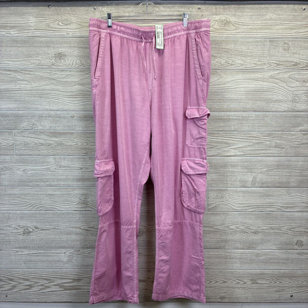 Womens Wide Leg Cargo Pants