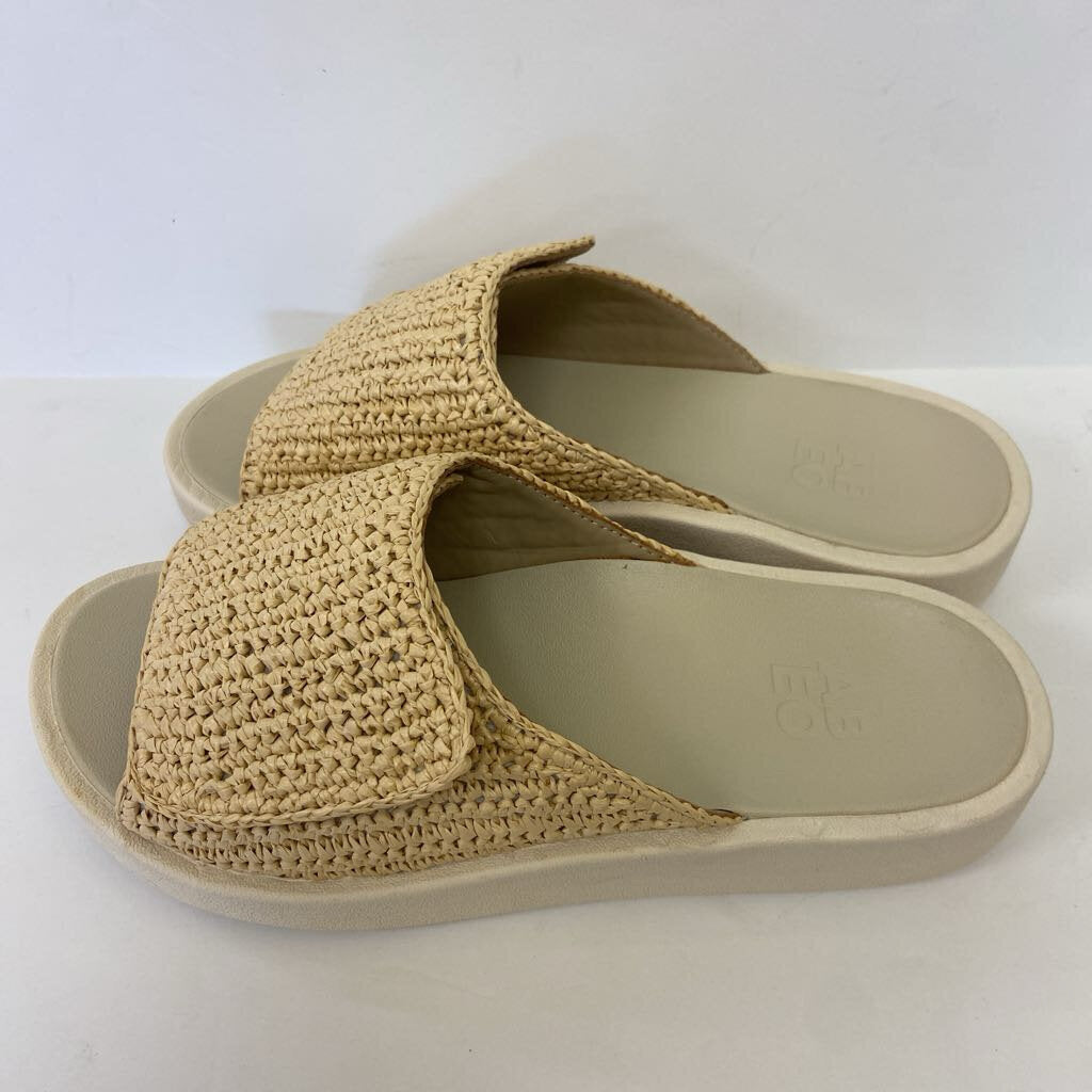 Womens Raffia Woven Slides *NEW*