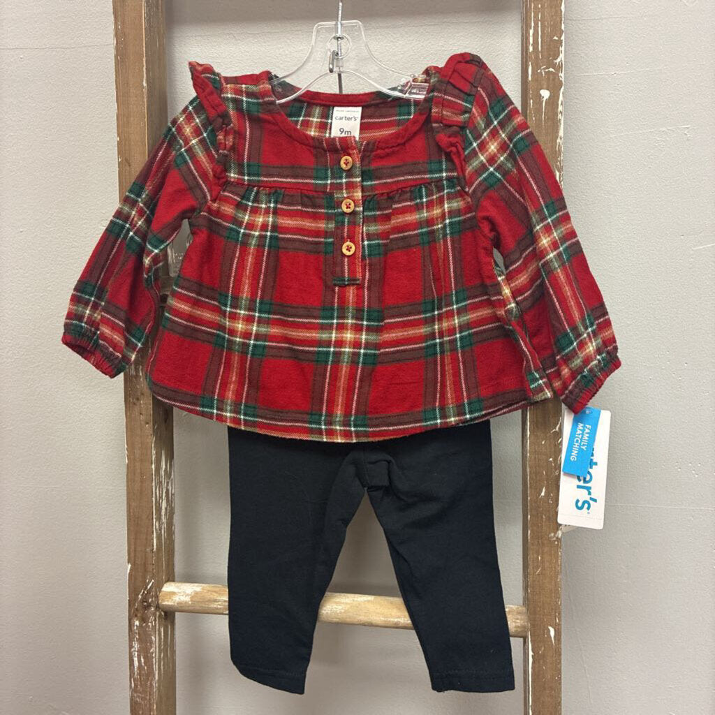 Girls Flannel Shirt & Leggings Set *NEW*