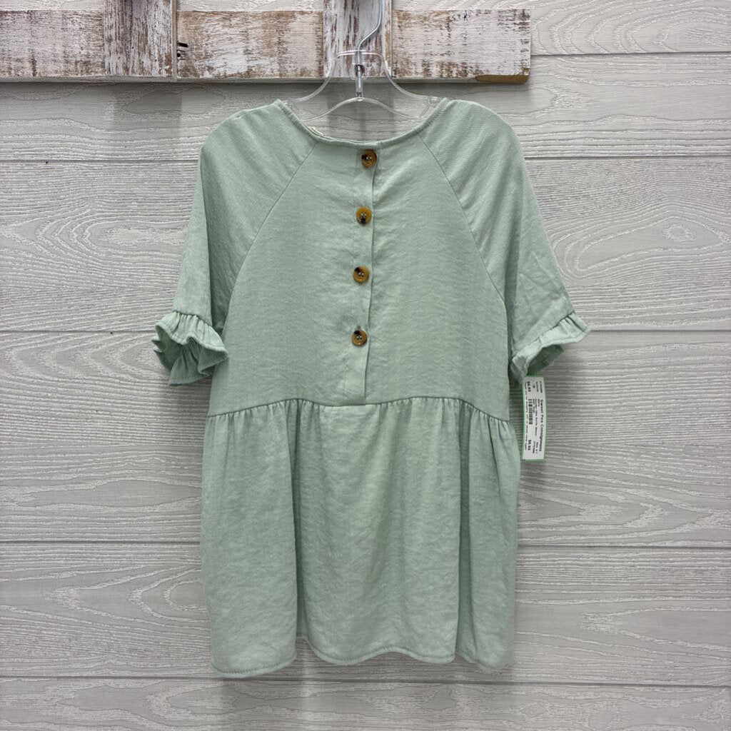Girls Ruffle Sleeve Shirt