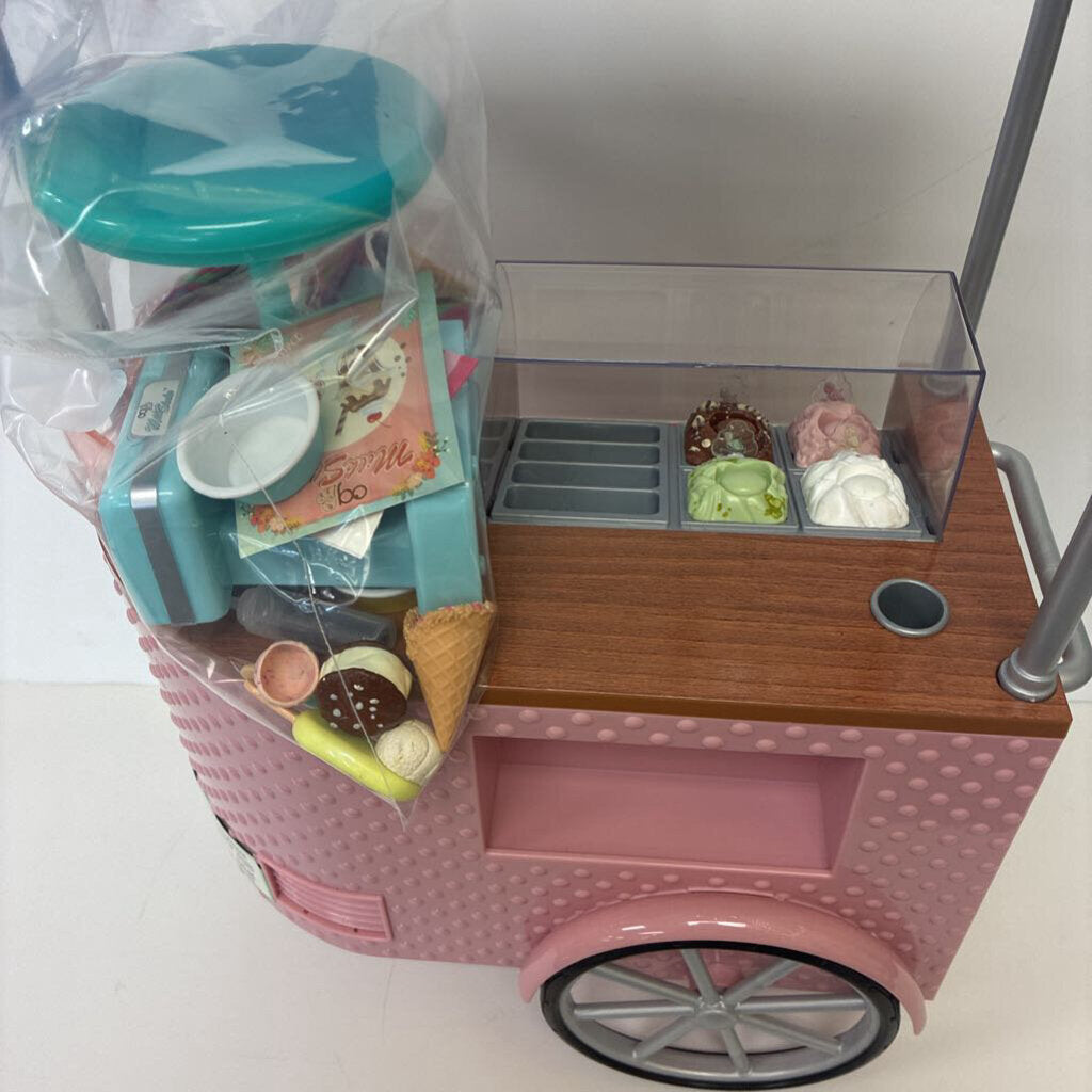 2 Scoops Ice Cream Stand + Extra Accessories