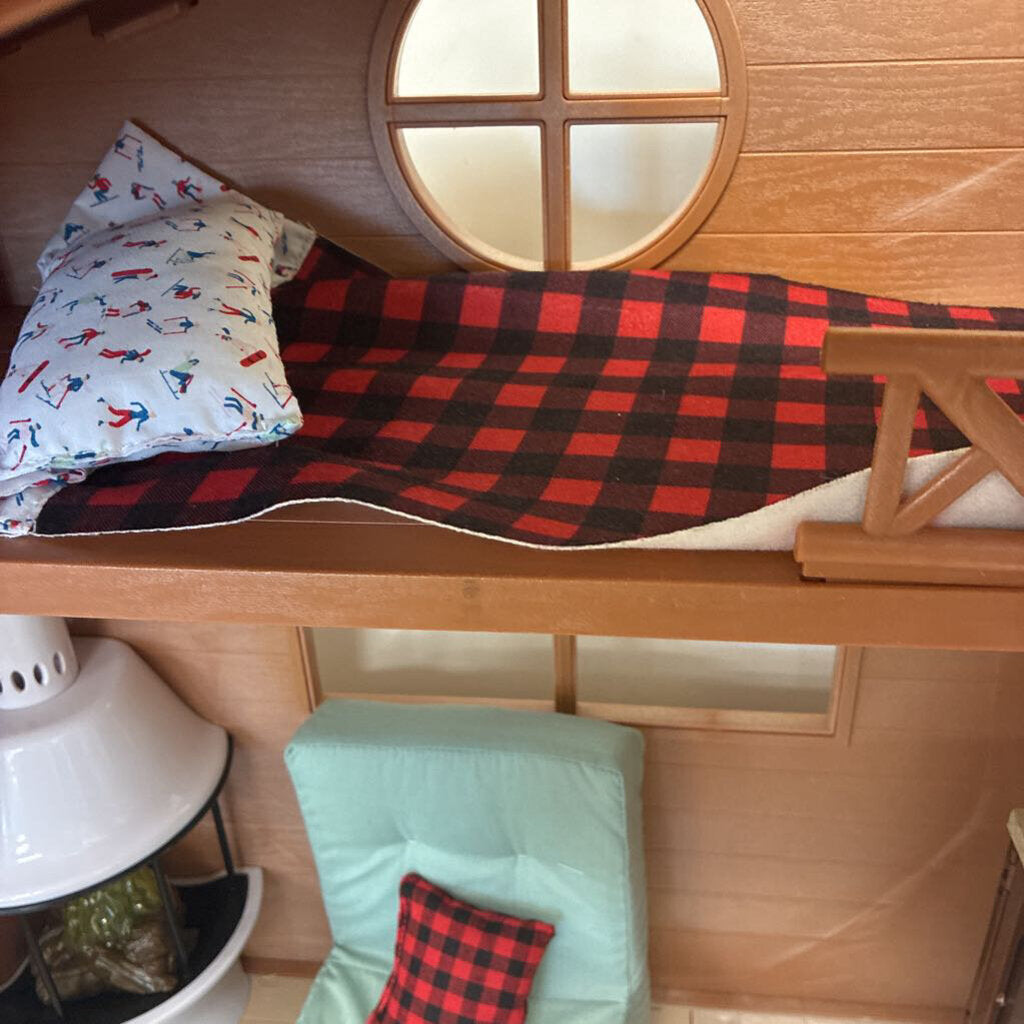 Ski Lodge + Extra Accessories for 18" Doll