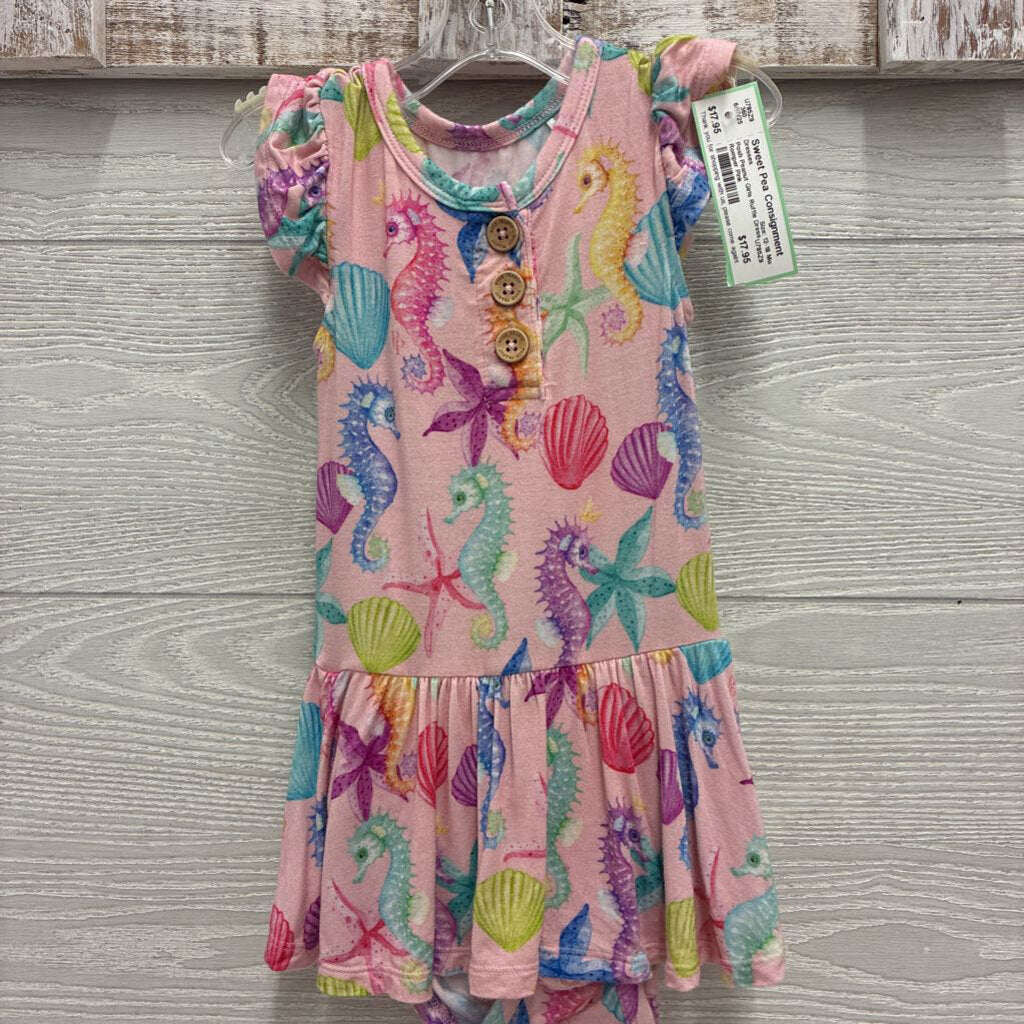 Girls Ruffle Dress Romper