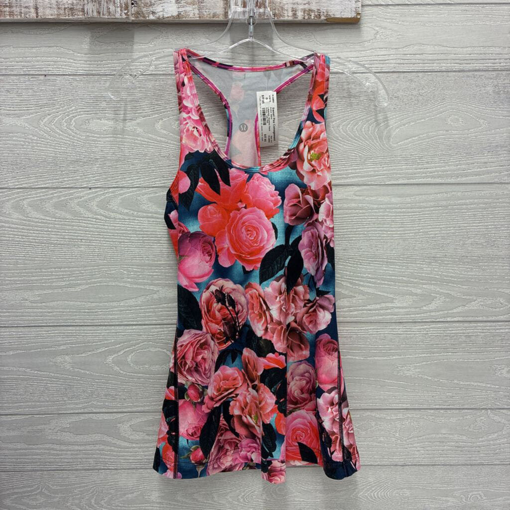 Womens Floral Active Tank
