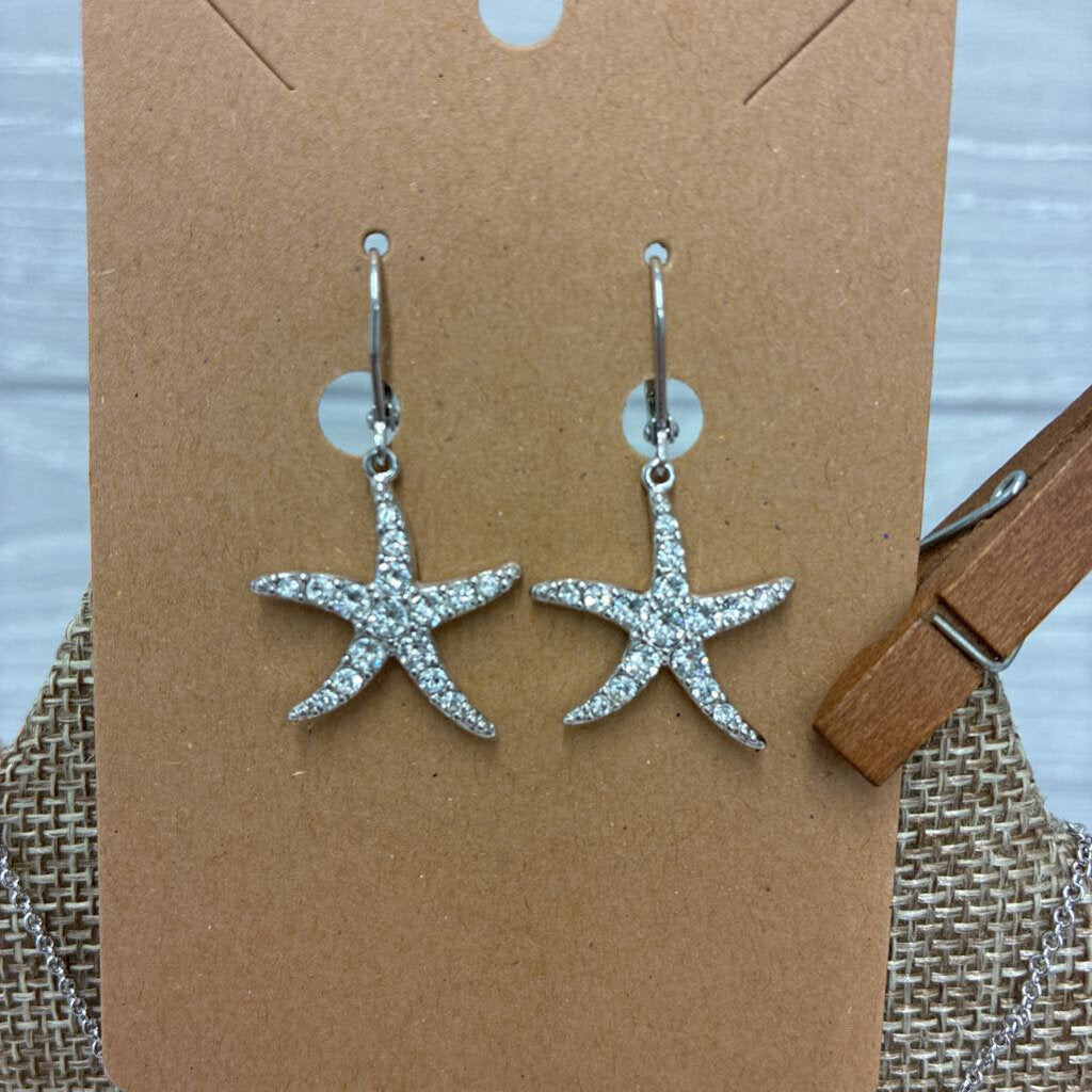 Starfish Crystal Necklace/Earring Set