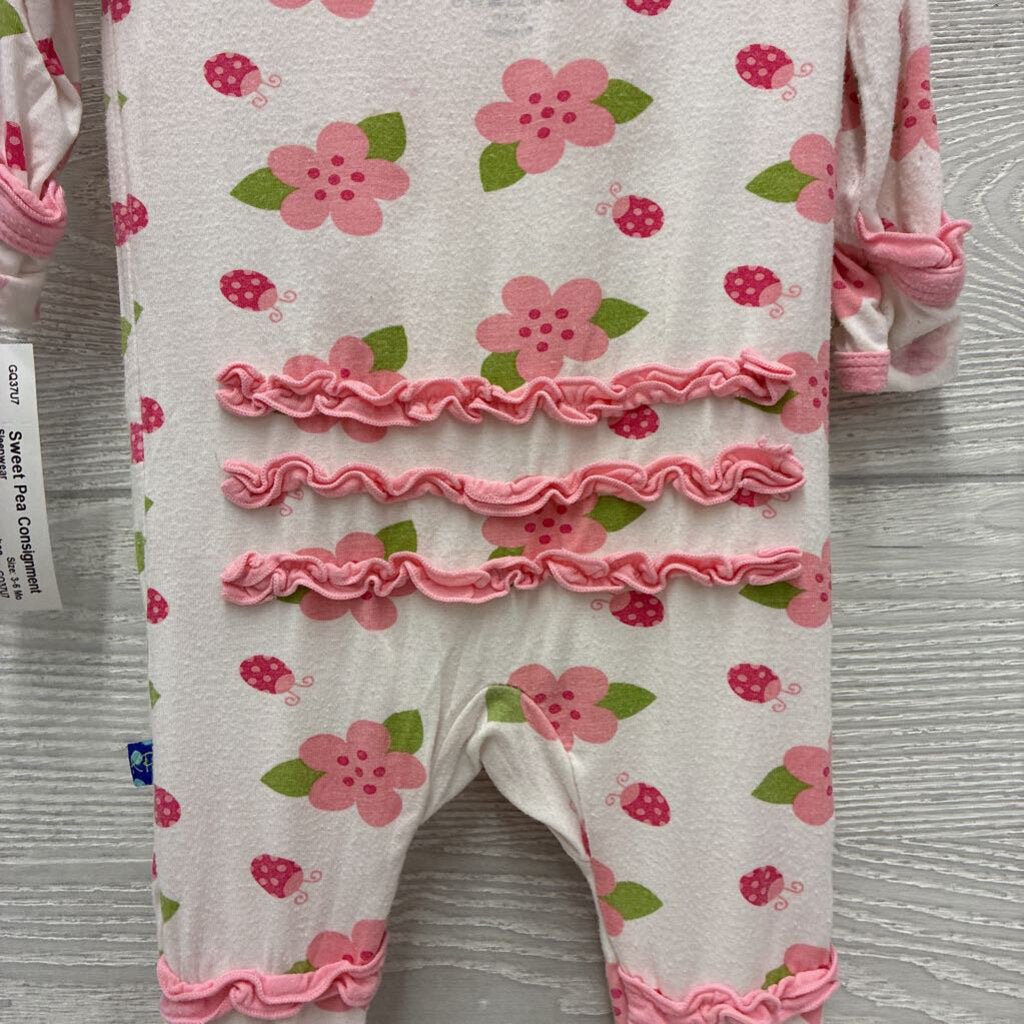 Girls Bamboo Flower Print Sleeper