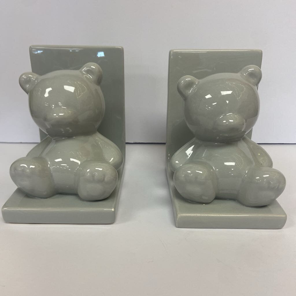 Ceramic Bear Bookends