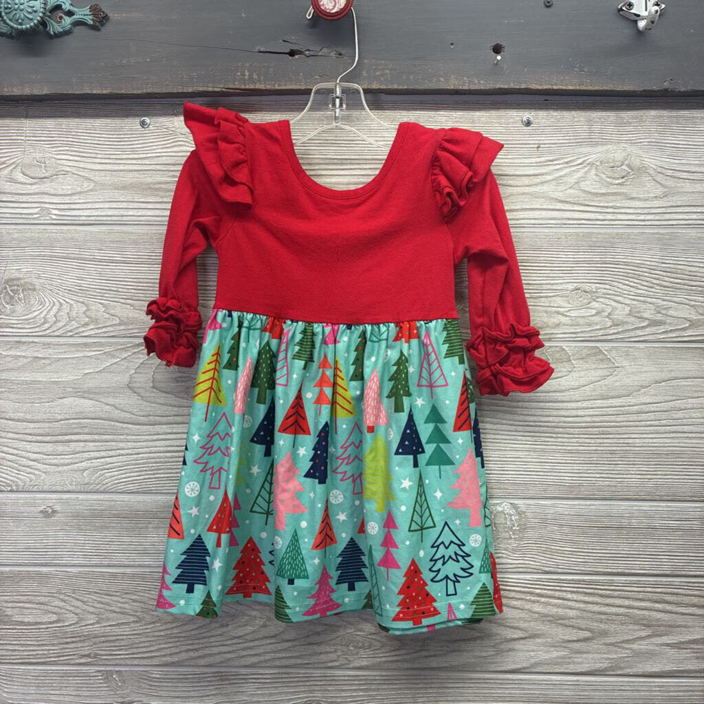 Girls Christmas Trees Dress