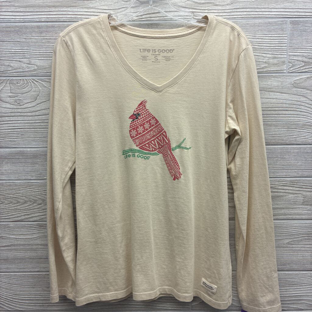 Womens V-Neck L/S Graphic Tee