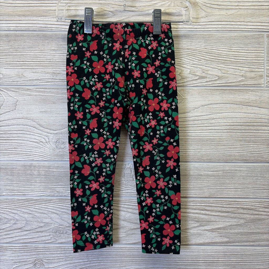 Girls Floral Leggings