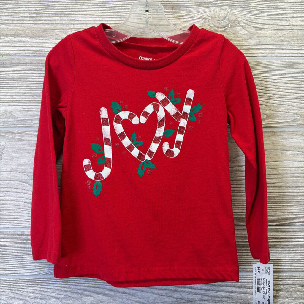 Girls L/S Candy Cane Shirt