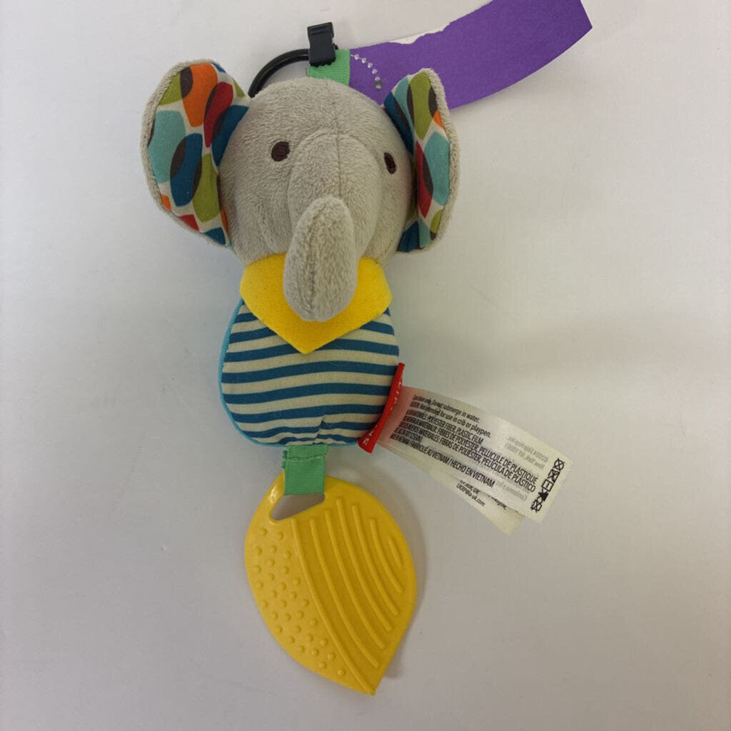 Plush Elephant Rattle Toy