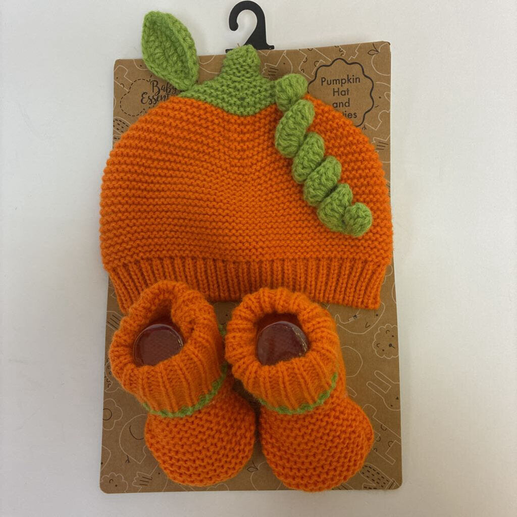 Pumpkin Hat & Booties Set *NEW*