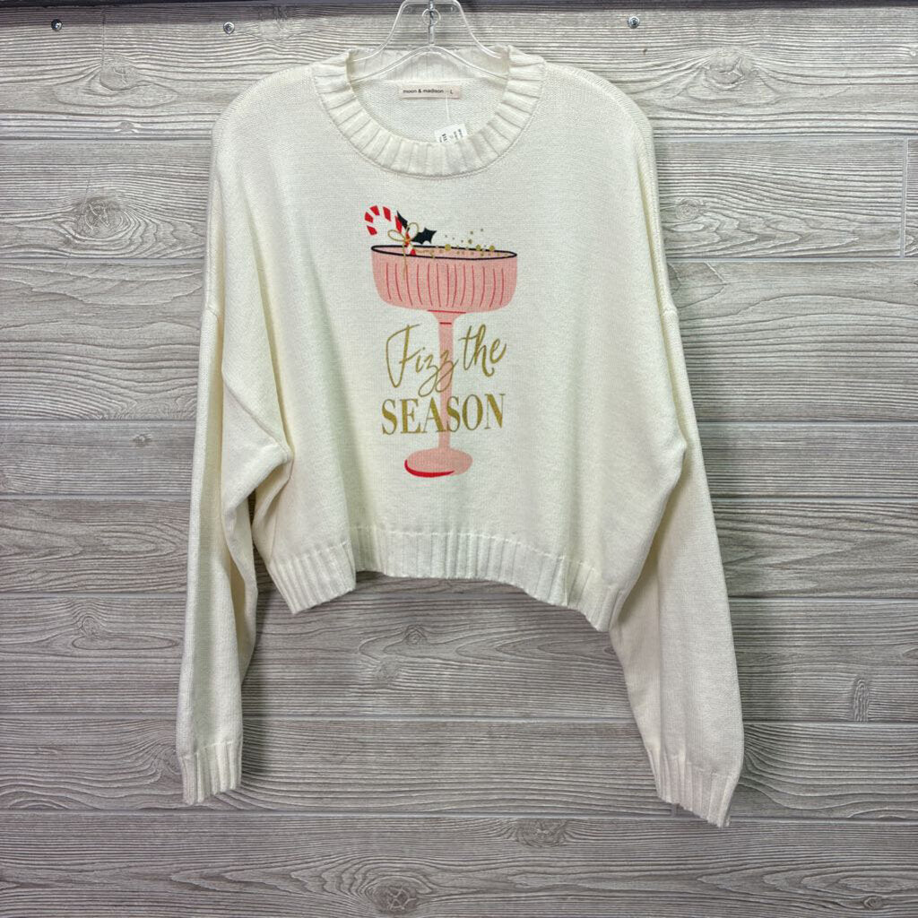 Holiday Drink Crop Sweater *NWOT*