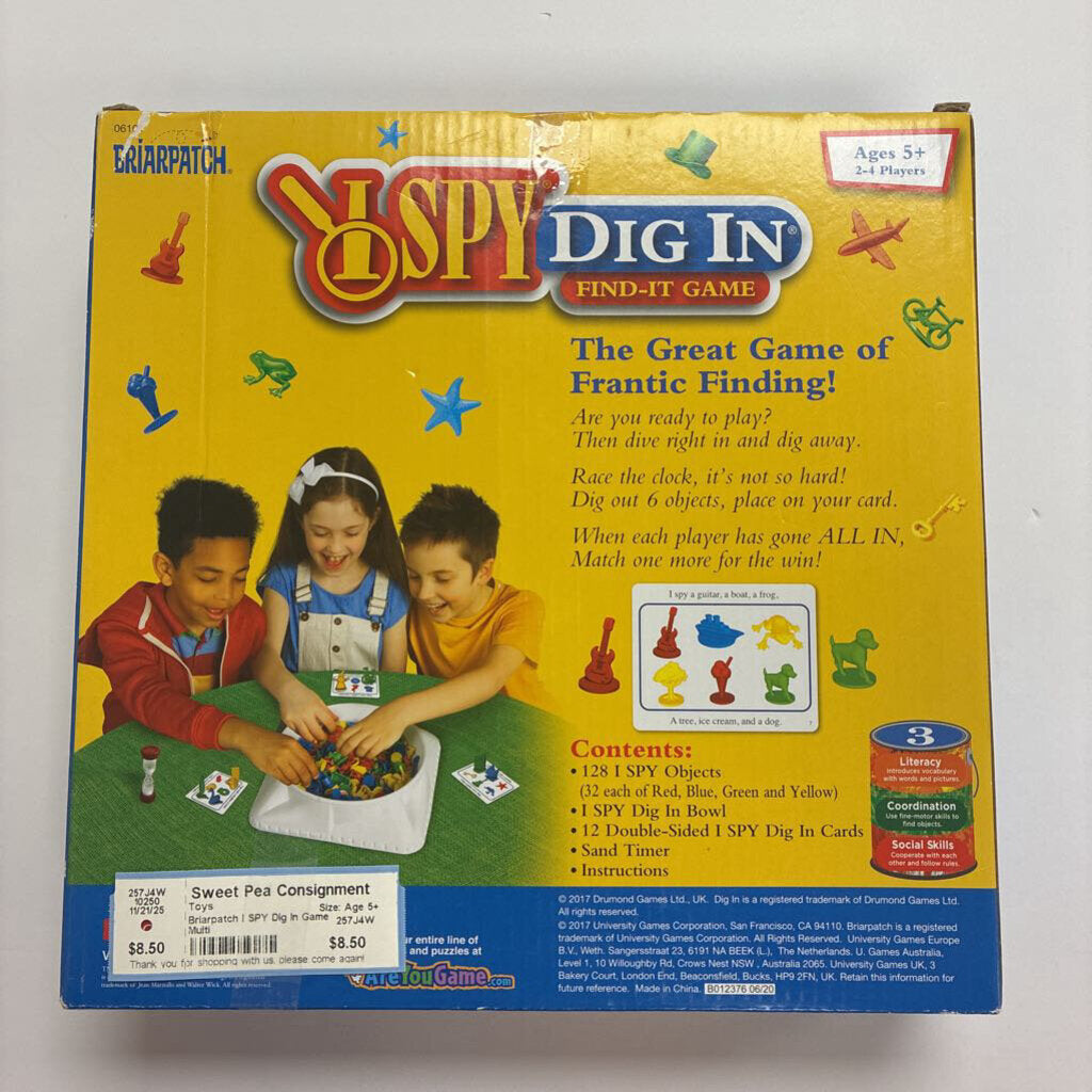I SPY Dig In Game