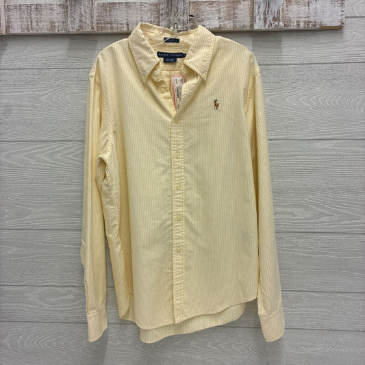Boys Pinstriped Button-Up Shirt