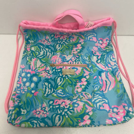 Aqua La Vista Drawstring Backpack