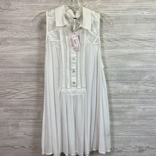Womens Sleeveless Button Tunic