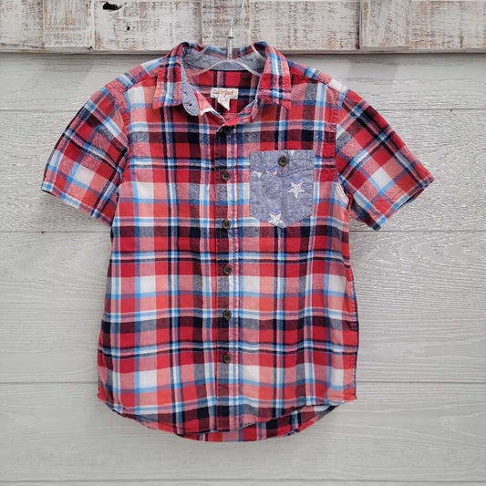 Boys Patriotic Button-Up Shirt