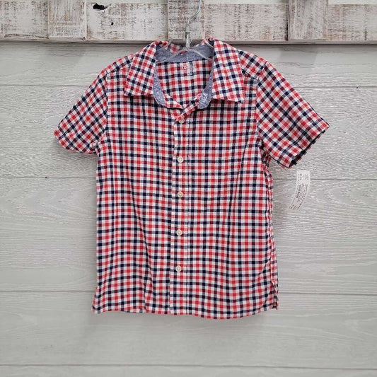 Boys Patriotic Button-Up Shirt