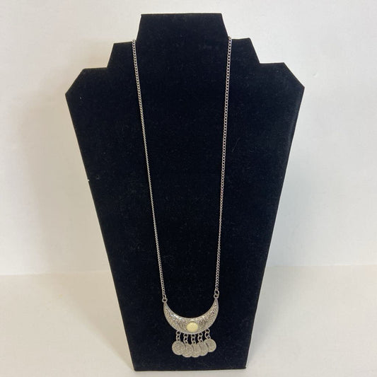 Faux Coin Pendant Necklace