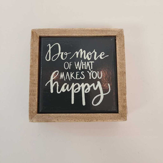 Do More Mini Wood Tabletop Sign