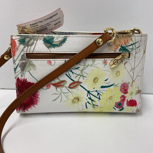 Italian Leather Floral Painted Crossbody