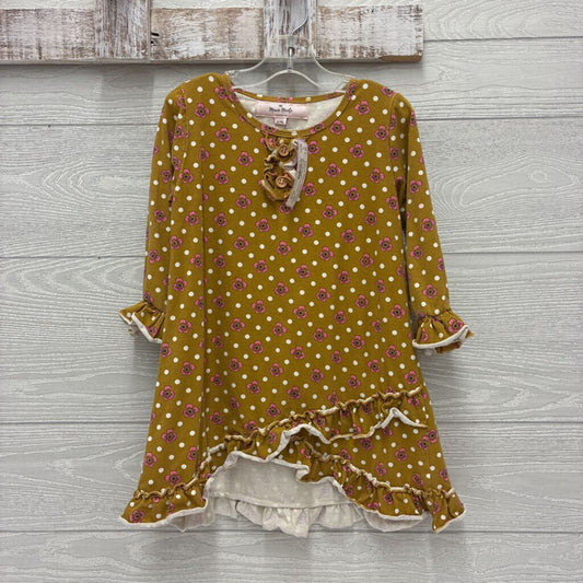 Girls Floral/Polka-Dot Dress