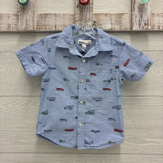 Boys Trucks Button-Up Shirt