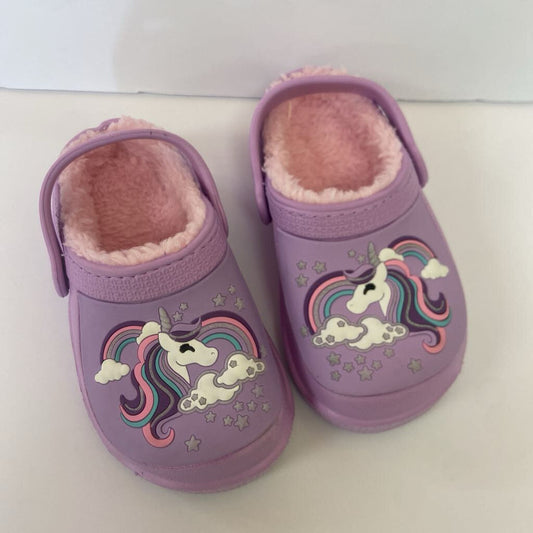 Girls Sherpa Lined Mules