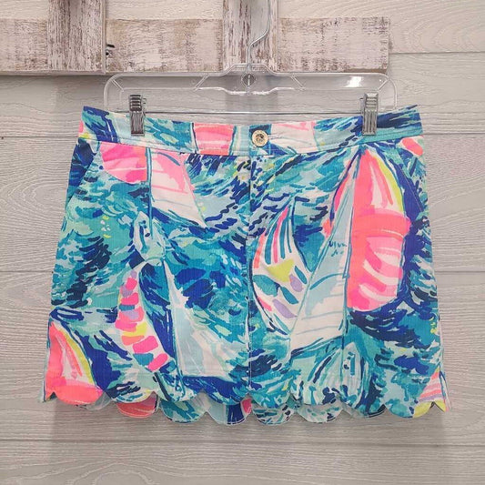 Womens Scalloped Edge Skort