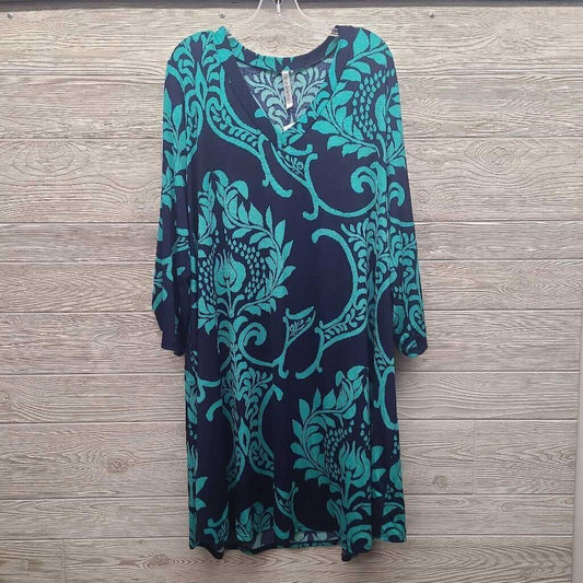 Womens Floral 3/4 Sleeve Dress