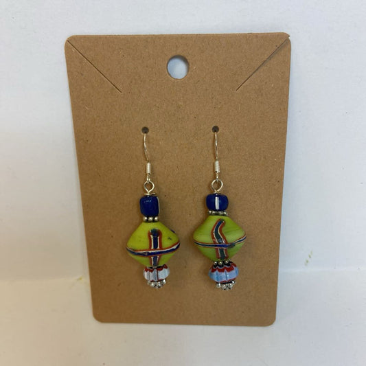 Clay Bead Dangle Earrings