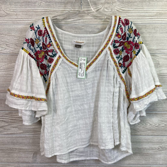 Womens Embroidered Crop Shirt