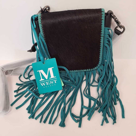 Calves Hair/Leather Fringe Crossbody