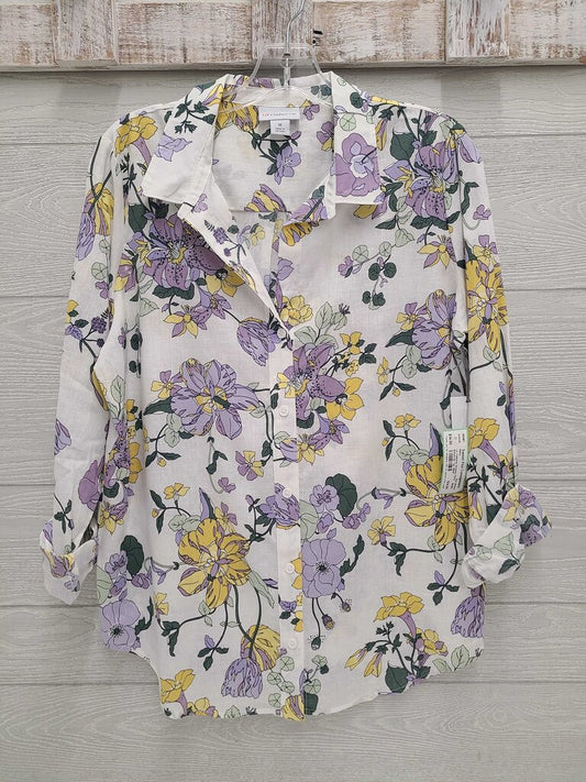 Womens Floral Button-Up Top *NEW*