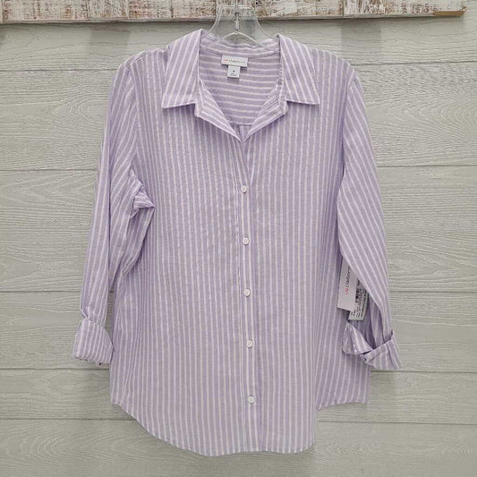 Womens Striped Button-Up Top *NEW*