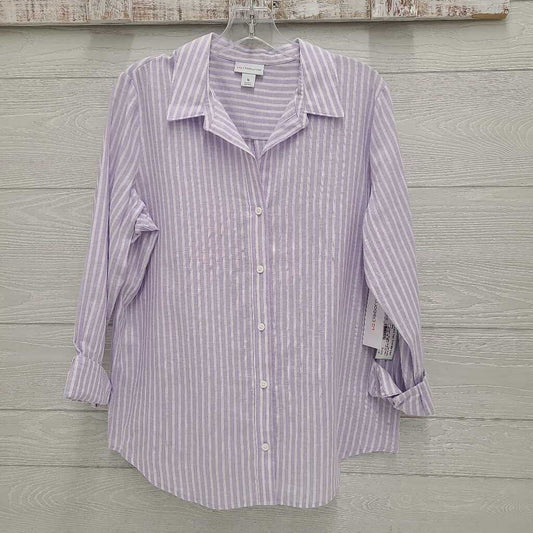 Womens Striped Button-Up Top *NEW*