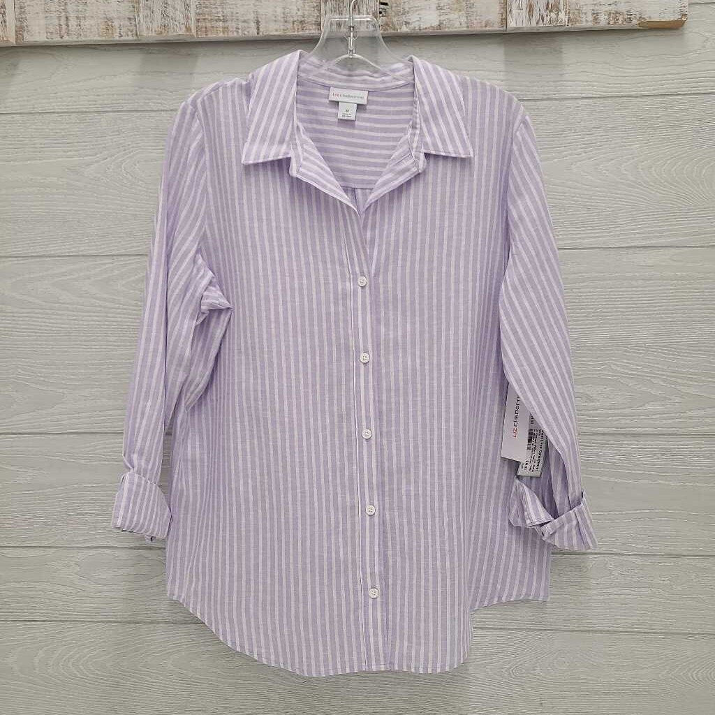 Womens Striped Button-Up Top *NEW*