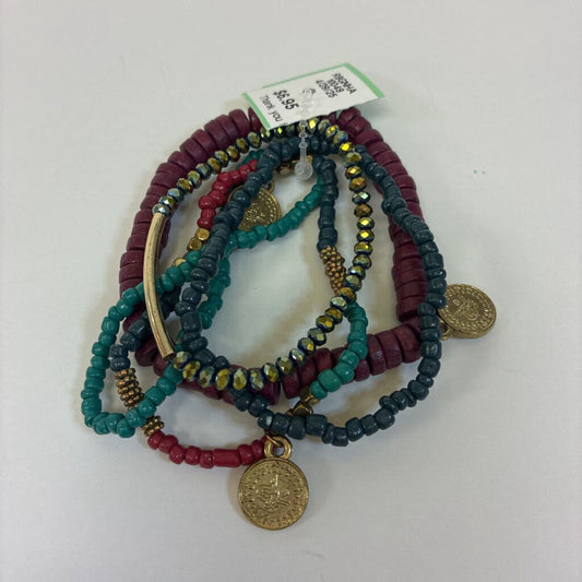 5pc Bead/Disc Bracelet Set