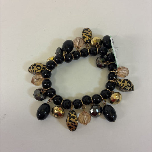 Leopard Bead Dangle Bracelet