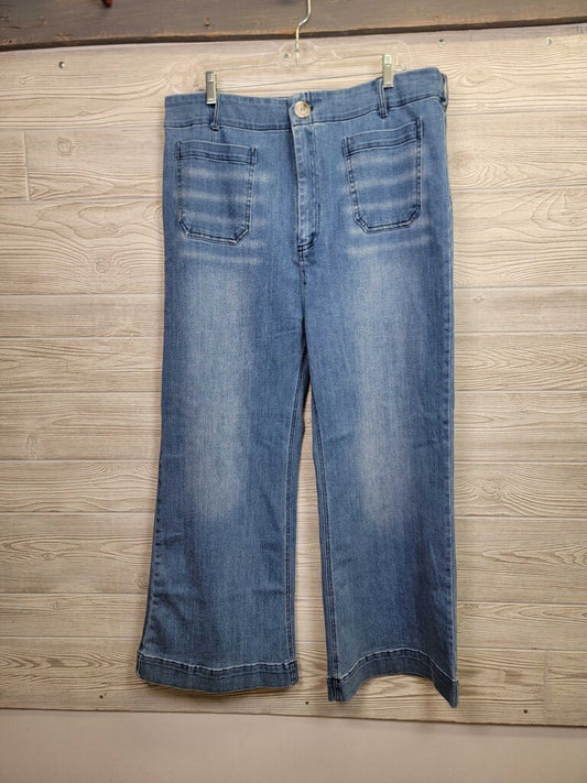 Womens Hi-Waist Flare Jeans